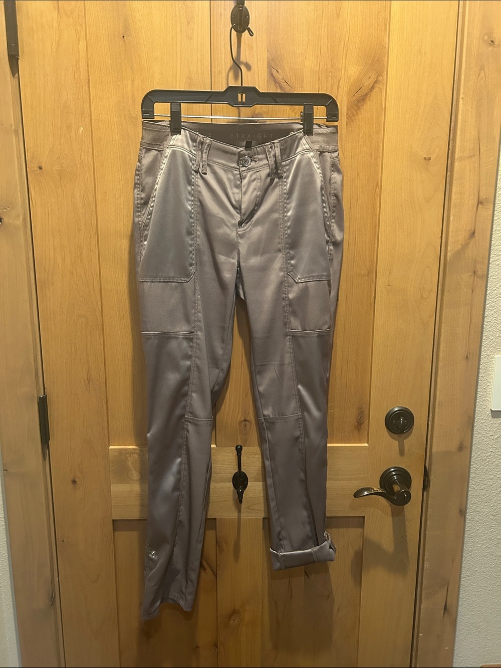 White House Black Market Taupe Cropped Straight Pants